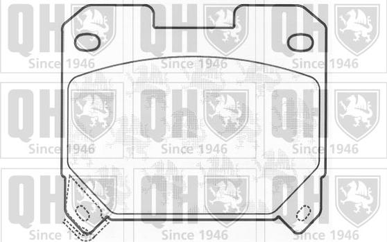 Quinton Hazell BP911 - Brake Pad Set, disc brake autospares.lv