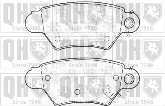 Quinton Hazell BP985 - Brake Pad Set, disc brake autospares.lv