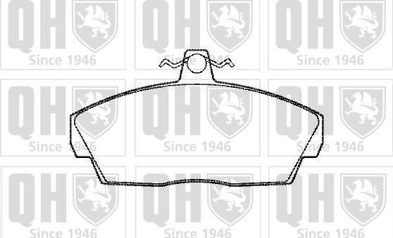 Quinton Hazell BP981 - Brake Pad Set, disc brake autospares.lv