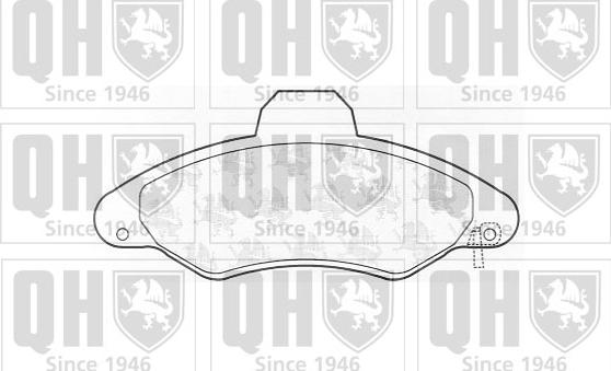 Quinton Hazell BP982 - Brake Pad Set, disc brake autospares.lv