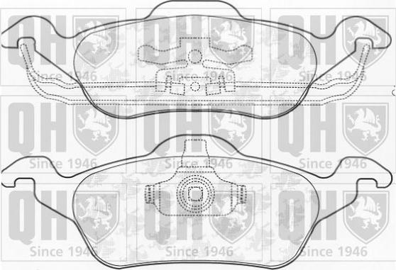 Quinton Hazell BP930 - Brake Pad Set, disc brake autospares.lv