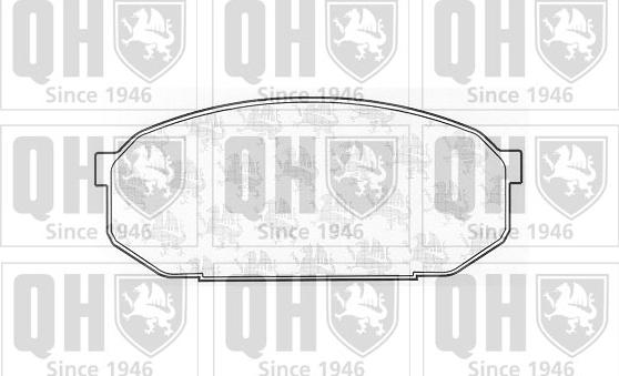 Quinton Hazell BP933 - Brake Pad Set, disc brake autospares.lv