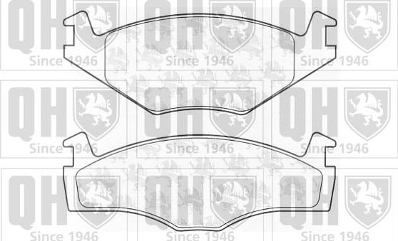 Quinton Hazell BP925 - Brake Pad Set, disc brake autospares.lv