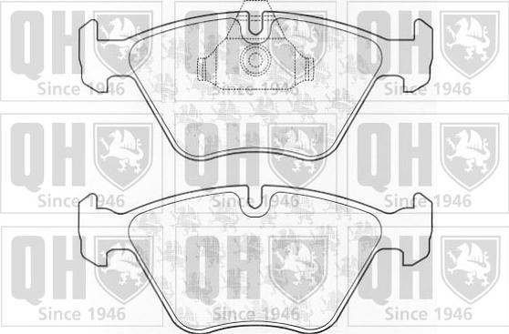 Quinton Hazell BP926 - Brake Pad Set, disc brake autospares.lv