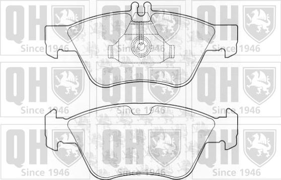 Quinton Hazell BP920 - Brake Pad Set, disc brake autospares.lv