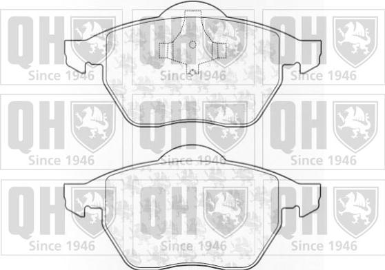 Quinton Hazell BP922 - Brake Pad Set, disc brake autospares.lv