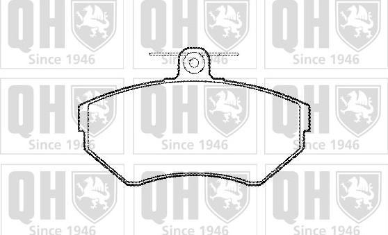 Quinton Hazell BP979 - Brake Pad Set, disc brake autospares.lv