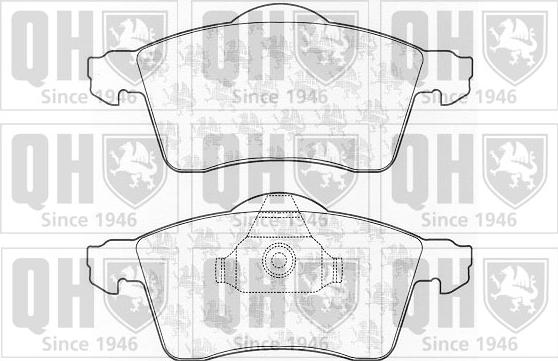 Quinton Hazell BP974 - Brake Pad Set, disc brake autospares.lv