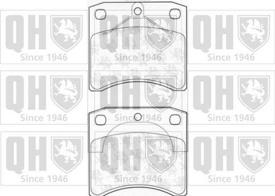 Quinton Hazell BP978 - Brake Pad Set, disc brake autospares.lv