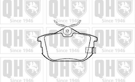 Quinton Hazell BP973 - Brake Pad Set, disc brake autospares.lv