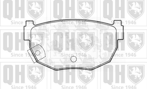 Quinton Hazell BP496 - Brake Pad Set, disc brake autospares.lv