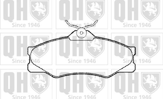 Quinton Hazell BP492 - Brake Pad Set, disc brake autospares.lv