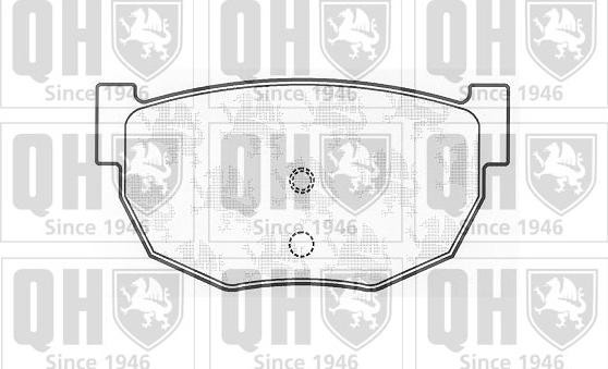 Quinton Hazell BP497 - Brake Pad Set, disc brake autospares.lv