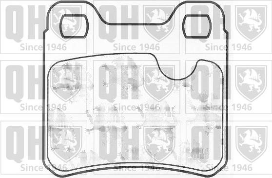 Quinton Hazell BP449 - Brake Pad Set, disc brake autospares.lv