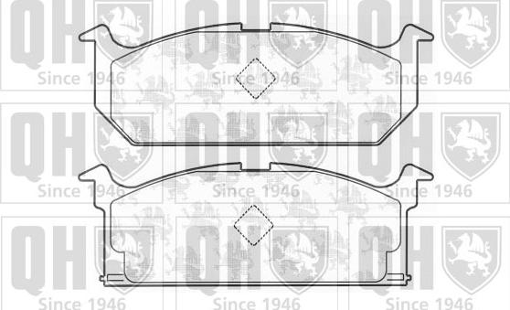 Quinton Hazell BP440 - Brake Pad Set, disc brake autospares.lv