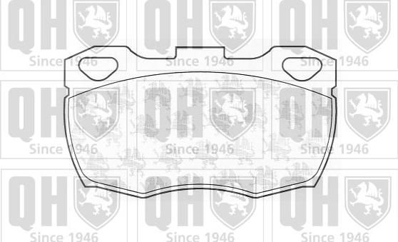 Quinton Hazell BP447 - Brake Pad Set, disc brake autospares.lv