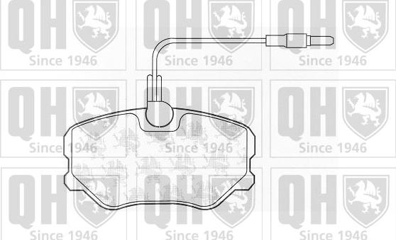 Quinton Hazell BP455 - Brake Pad Set, disc brake autospares.lv