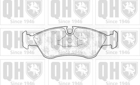 Quinton Hazell BP450 - Brake Pad Set, disc brake autospares.lv