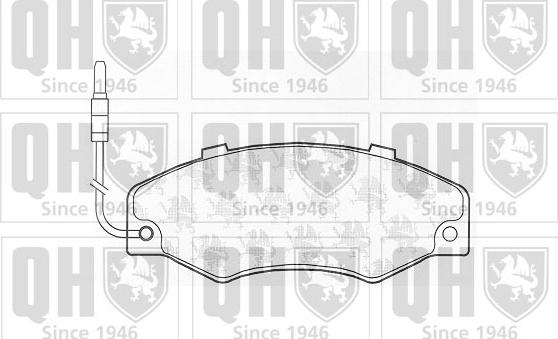 Quinton Hazell BP457 - Brake Pad Set, disc brake autospares.lv