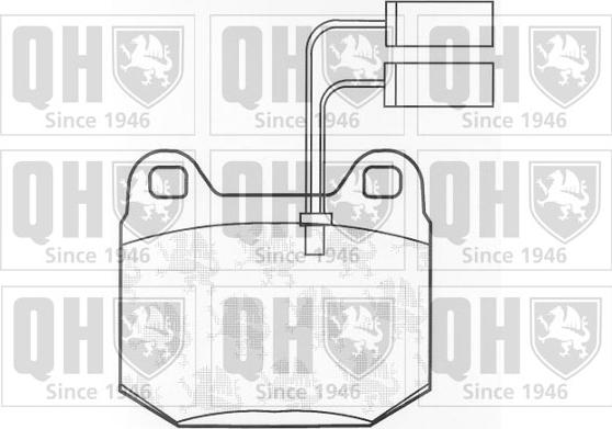 Quinton Hazell BP464 - Brake Pad Set, disc brake autospares.lv
