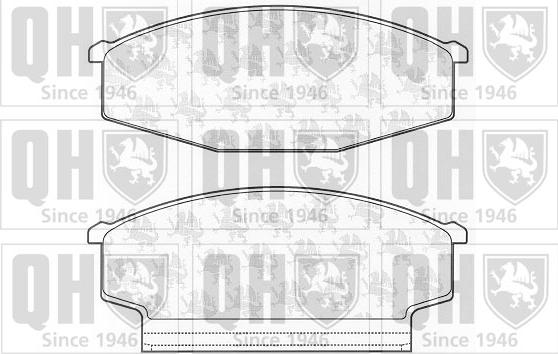 Quinton Hazell BP466 - Brake Pad Set, disc brake autospares.lv