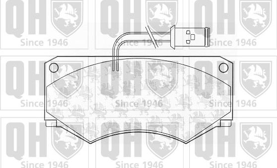 Quinton Hazell BP461 - Brake Pad Set, disc brake autospares.lv