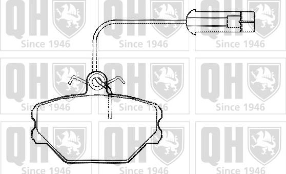 Quinton Hazell BP467 - Brake Pad Set, disc brake autospares.lv