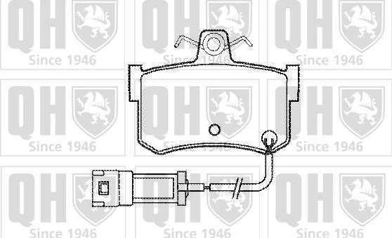 Quinton Hazell BP409 - Brake Pad Set, disc brake autospares.lv