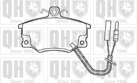 Quinton Hazell BP400 - Brake Pad Set, disc brake autospares.lv