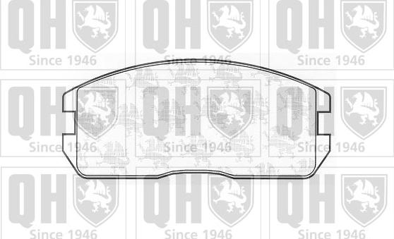 Quinton Hazell BP401 - Brake Pad Set, disc brake autospares.lv