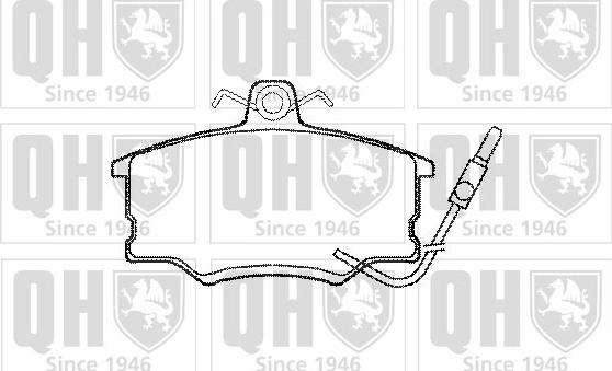 Quinton Hazell BP403 - Brake Pad Set, disc brake autospares.lv
