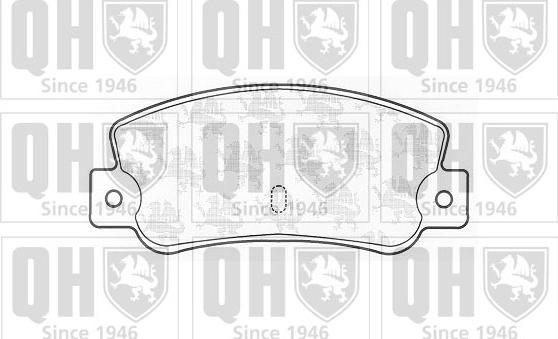 Quinton Hazell BP402 - Brake Pad Set, disc brake autospares.lv