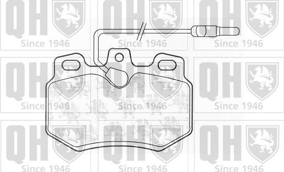 Quinton Hazell BP407 - Brake Pad Set, disc brake autospares.lv