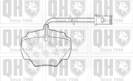 Quinton Hazell BP414 - Brake Pad Set, disc brake autospares.lv