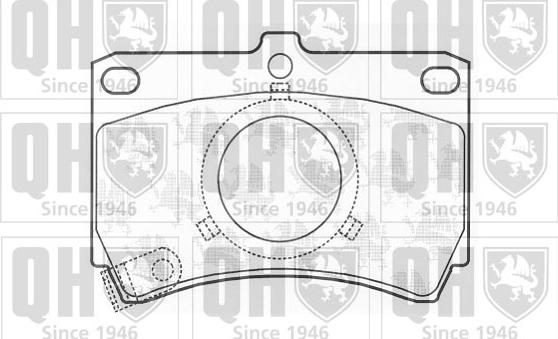 Quinton Hazell BP416 - Brake Pad Set, disc brake autospares.lv