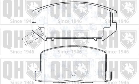 Quinton Hazell BP413 - Brake Pad Set, disc brake autospares.lv