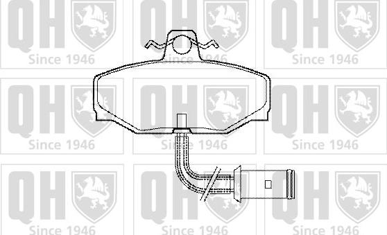 Quinton Hazell BP417 - Brake Pad Set, disc brake autospares.lv