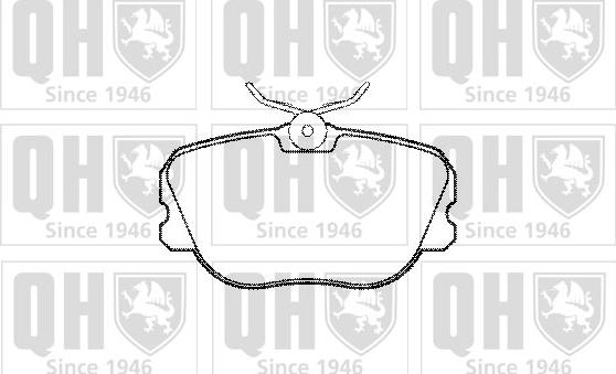 Quinton Hazell BP484 - Brake Pad Set, disc brake autospares.lv