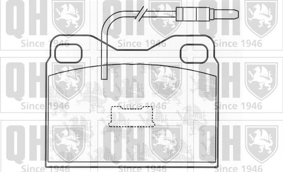 Quinton Hazell BP483 - Brake Pad Set, disc brake autospares.lv