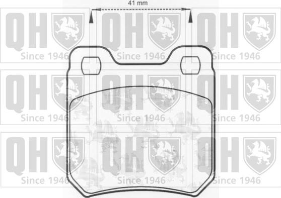 Quinton Hazell BP482 - Brake Pad Set, disc brake autospares.lv