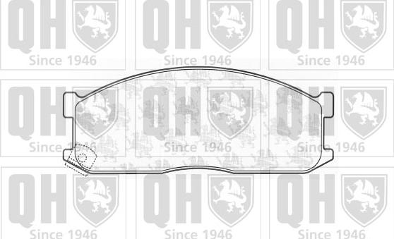 Quinton Hazell BP428 - Brake Pad Set, disc brake autospares.lv