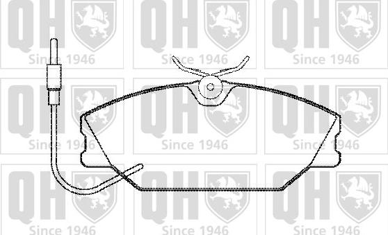 Quinton Hazell BP475 - Brake Pad Set, disc brake autospares.lv