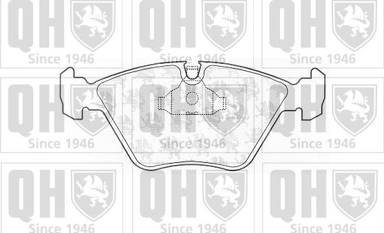 Quinton Hazell BP473 - Brake Pad Set, disc brake autospares.lv