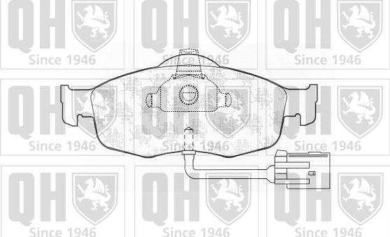 Quinton Hazell BP599 - Brake Pad Set, disc brake autospares.lv