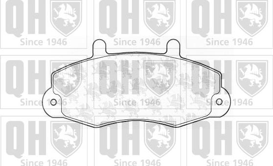 Quinton Hazell BP595 - Brake Pad Set, disc brake autospares.lv