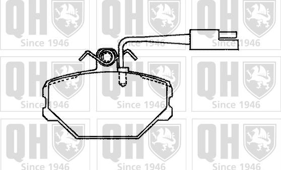 Quinton Hazell BP596 - Brake Pad Set, disc brake autospares.lv