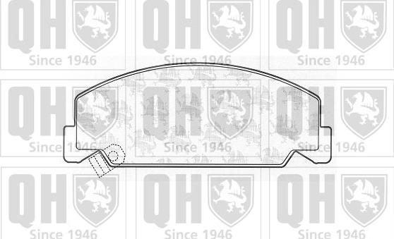 Quinton Hazell BP549 - Brake Pad Set, disc brake autospares.lv