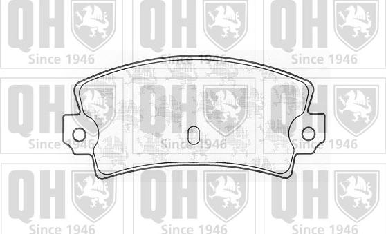 Quinton Hazell BP544 - Brake Pad Set, disc brake autospares.lv