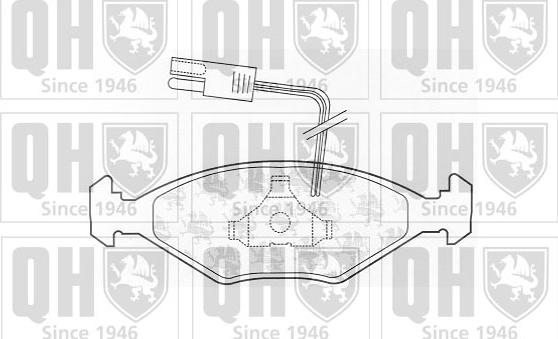 Quinton Hazell BP545 - Brake Pad Set, disc brake autospares.lv