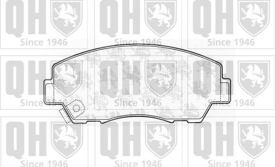 Quinton Hazell BP541 - Brake Pad Set, disc brake autospares.lv